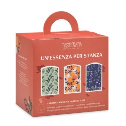 Nasoterapia Kit Un'essenza Per Stanza Diffusore Bloom Cottonflower con 3 Oli Essenziali Bio