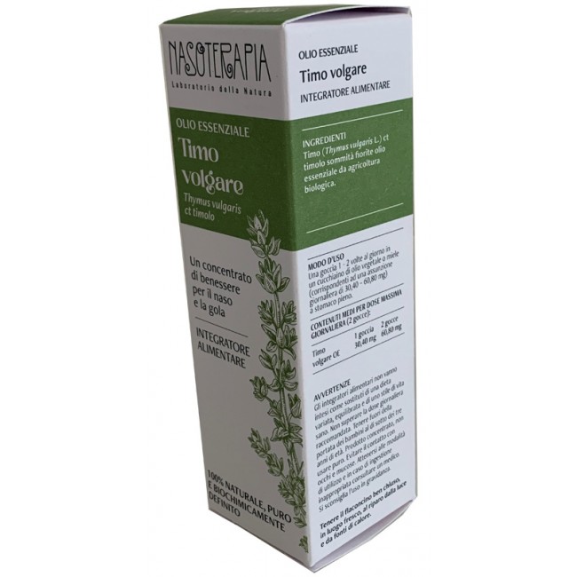 Nasoterapia Olio Essenziale Timo Volgare 100% Puro Naturale 5 ml Integratore alimentare