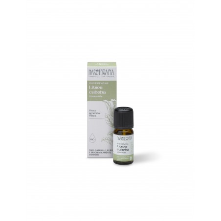 Nasoterapia Litsea Olio Essenziale Biologico 100% Puro Naturale 10 ml Dono Buonumore e Deodora gli Ambienti