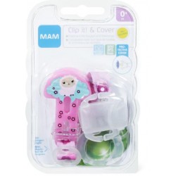 Mam Baby Porta Succhietto per Bambini Clip-it & cover