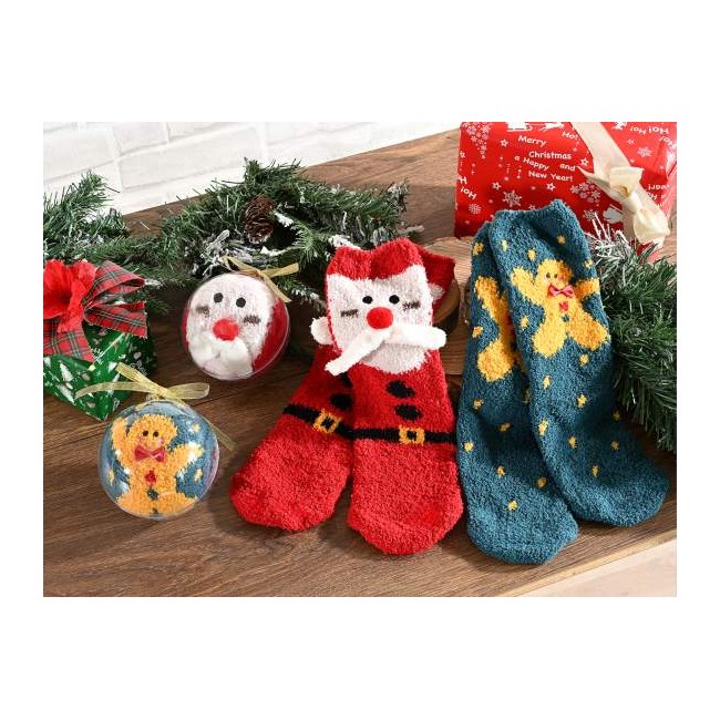 Settaglio Morbidi Calzini Rossi Babbo Natale Settaglio Morbidi Calzini Rossi Babbo Natale