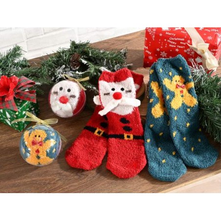 Settaglio Morbidi Calzini Rossi Babbo Natale Settaglio Morbidi Calzini Rossi Babbo Natale