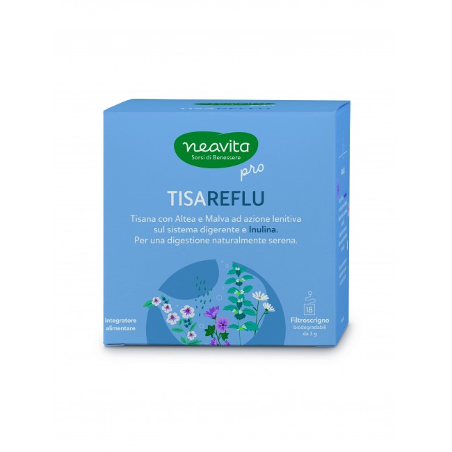 Neavita Pro Tisareflu Tisana Lenitiva e Digestiva con Altea, Malva e Inulina 18 Filtri