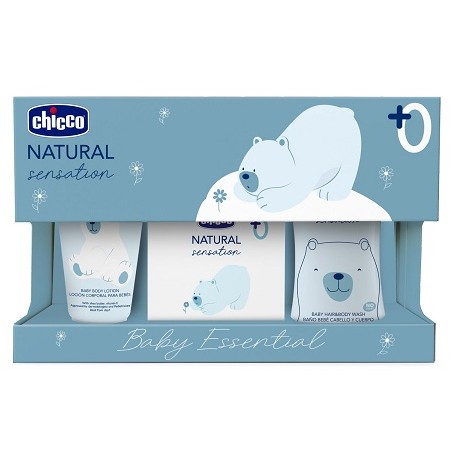 Chicco Natural Sensation Set Bagnoshampoo+crema Corpo+profumo