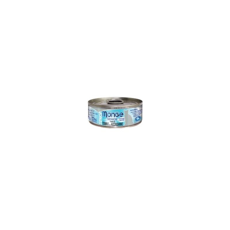 Monge & C. Monge Natural Quality Gatto Monge Jelly Filetti Di Tonno/acciughine Senior 80 G