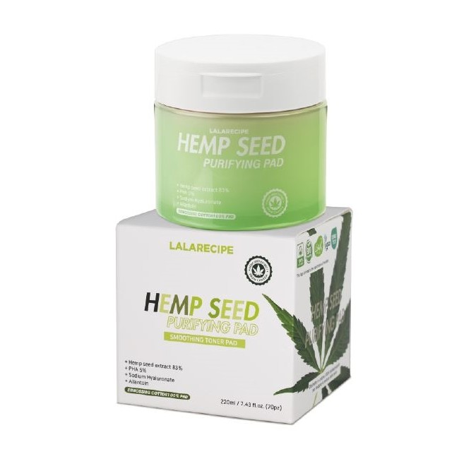 Seoul Cosmetics Co Lalarecipe Hemp Seed Purifying Pad 70 Pezzi