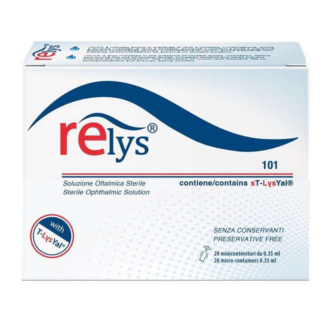 Trb Chemedica Relys Monodose Soluzione Oftalmica 20 Minicontenitori Da 0,35 Ml Senza Conservanti