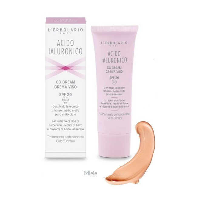 L'erbolario Sb Acido Ialuronico Cc Cream Miele Spf20 50 Ml