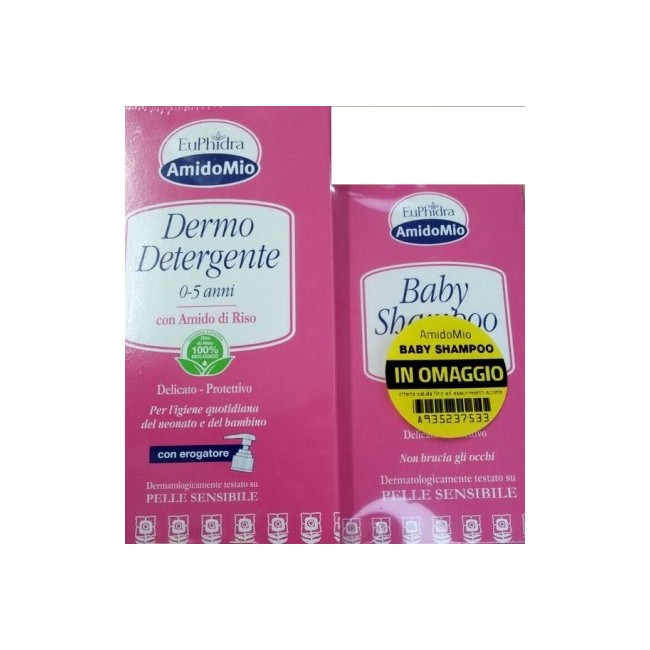 Zeta Farmaceutici Euphidra Amidomio Abbinata Dermodetergente + Baby Shampoo Omaggio