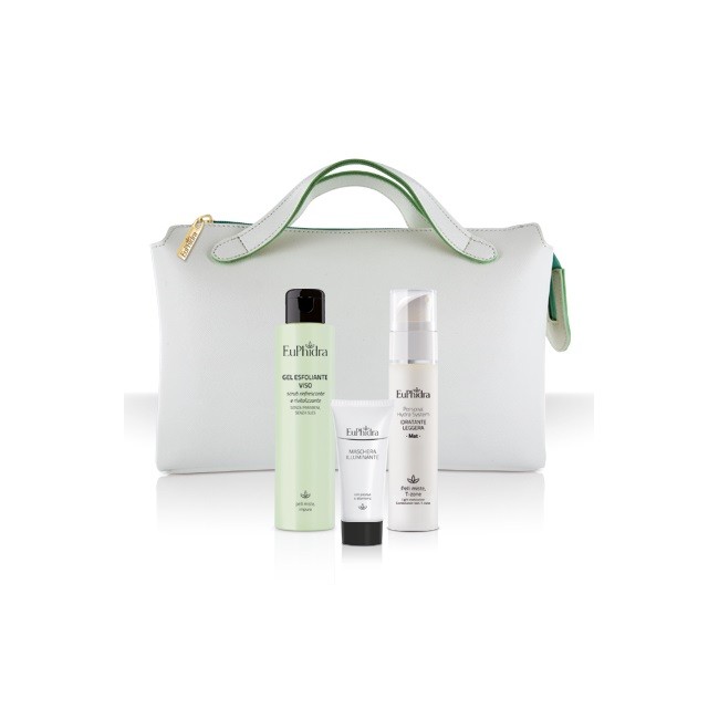 Zeta Farmaceutici Euphidra Personal Hydra System Crema Idratante Leggera Mat Airless 50 Ml + Gel Esfoliante Viso 150 Ml + Masche