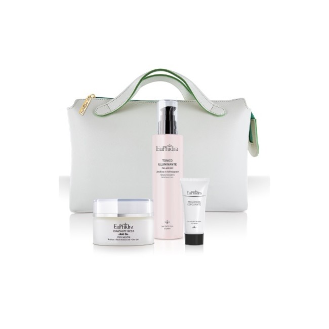 Zeta Farmaceutici Euphidra Personal Hydra System Crema Idratante Antiox Ricca 40 Ml + Tonico Illuminante 200 Ml + Maschera Esfol