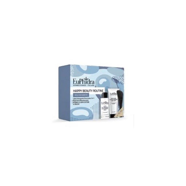Zeta Farmaceutici Euphidra Happy Beauty Routine Rigenerante Maschera Ristrutturante Con Pennello + Gel Purificante 100 Ml