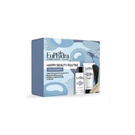 Zeta Farmaceutici Euphidra Happy Beauty Routine Rigenerante Maschera Ristrutturante Con Pennello + Gel Purificante 100 Ml