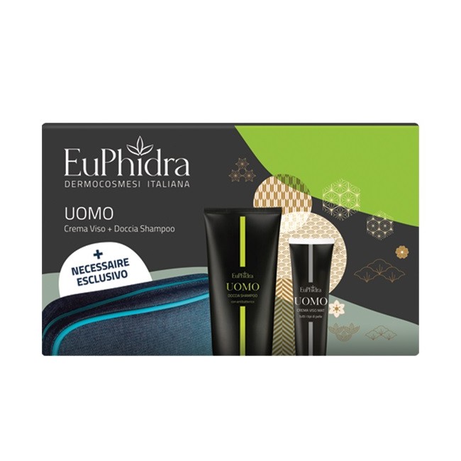 Zeta Farmaceutici Euphidra Uomo Beauty Box 1 Doccia Shampoo + 1 Crema Viso Mat + 1 Beauty
