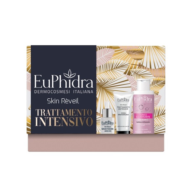 Zeta Farmaceutici Euphidra Skin Reveil Trattamento Intensivo 1 Serum Tensore + 1 Crema Idrorestituente + 1 Mini Tonico Illuminan