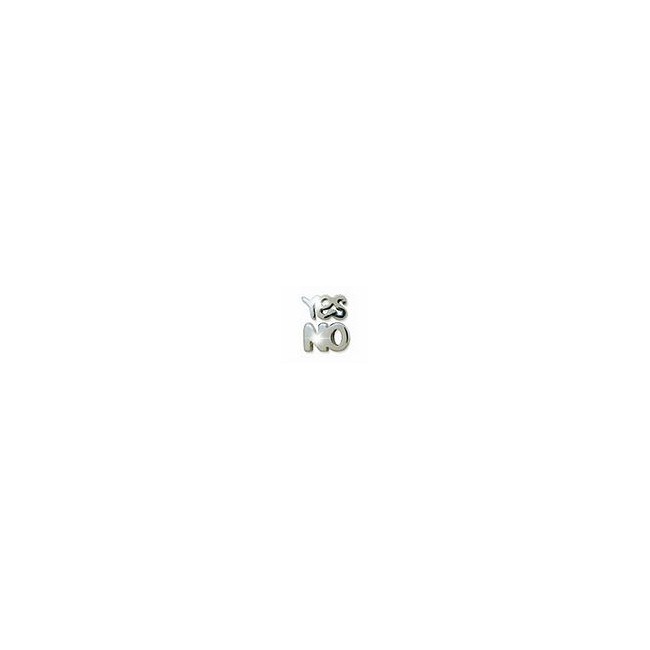 Bju001 Orecchini Yes&no Stainless Steel