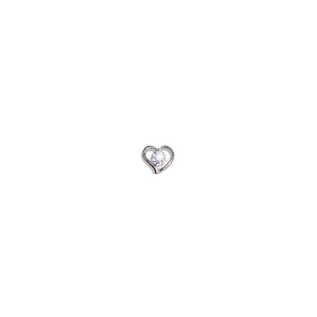 Bjt940 Orecchini Heart W/crystal Stainless Steel