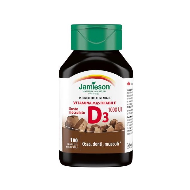 Biovita Jamieson Vitamina D 1000 Masticabile 100 Compresse