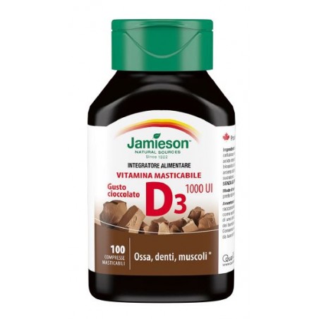 Biovita Jamieson Vitamina D 1000 Masticabile 100 Compresse