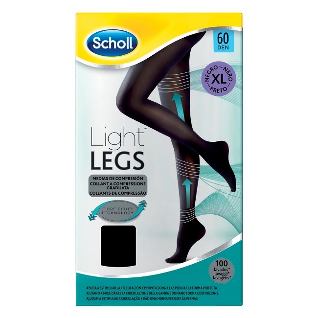 Dr. Scholl's Scholl Lightlegs 60 Denari Taglia Xl Colore Nero 1 Paio