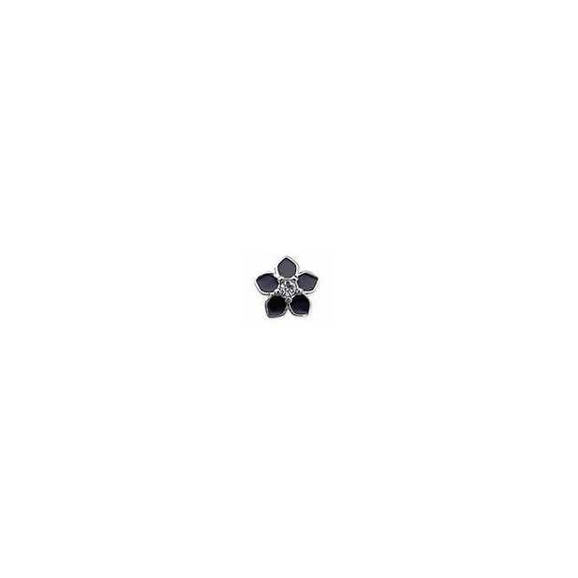 Bjt969 Orecchini Flower White Stainless Steel