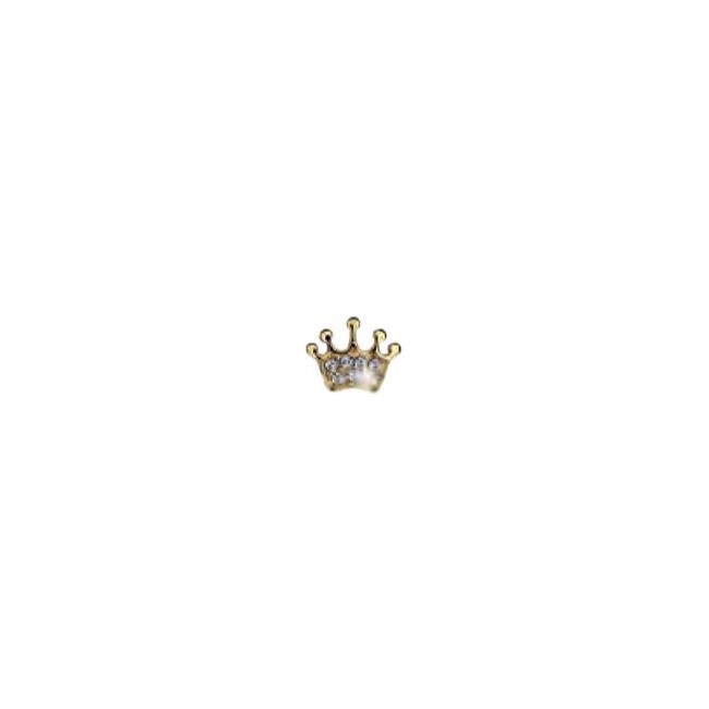 Bjt706 Orecchini Baby Crown Gold Plated