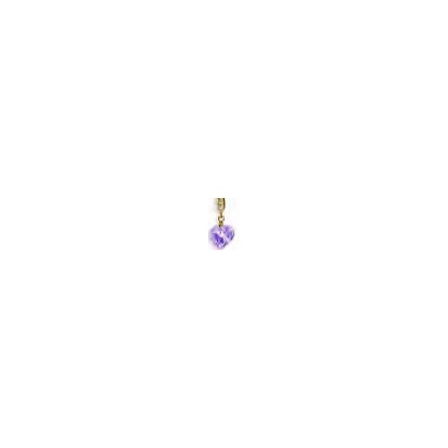 Bjt724 Orecchini Rosa Heart Gold Plated