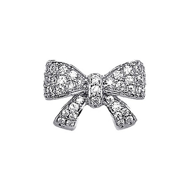 Bjt208 Orecchini Bow Tie Crystal Stainless Steel