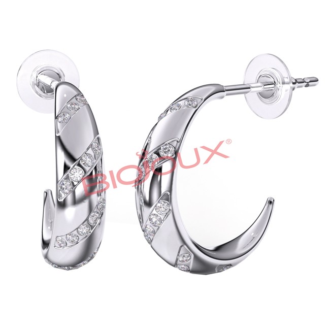 Bjt209 Orecchini Adelaide Heart Stainless Steel