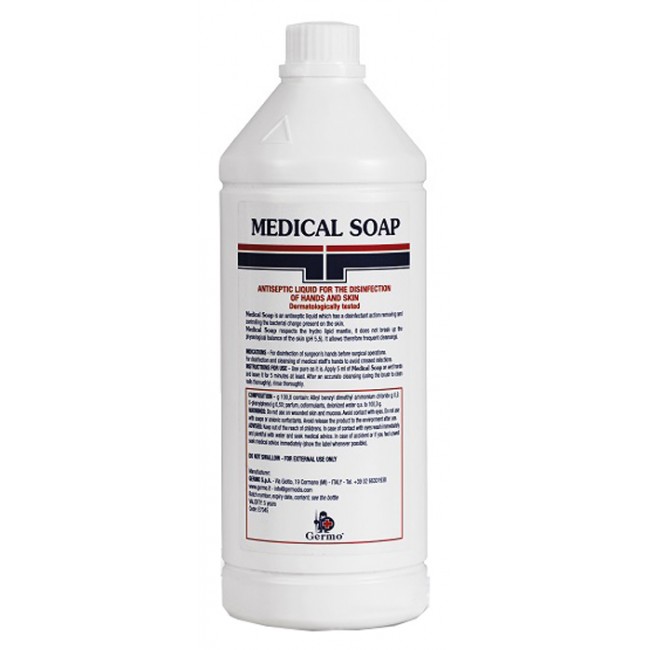 Germo Medical Soap Sapone Disinfettante Mani E Cute 1000 Ml