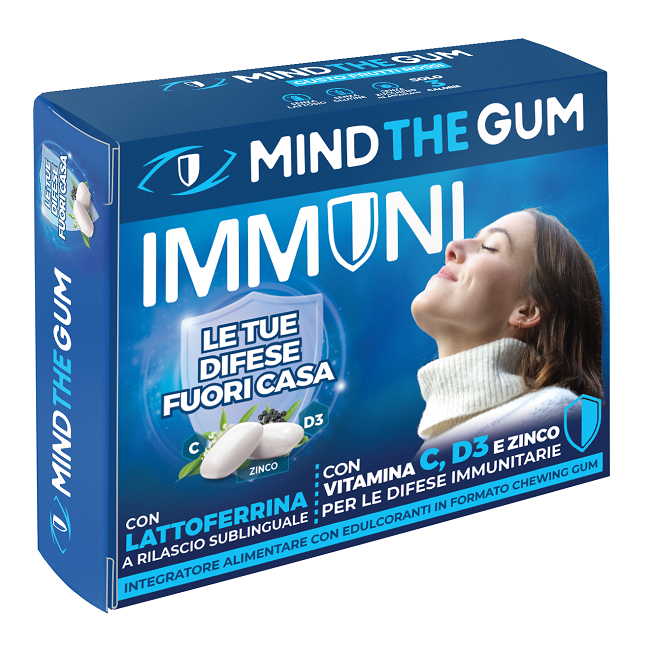 Dante Medical Solutions Mind The Gum Immuni Con Lattoferrina 18 Gomme Confettate Senza Zucchero