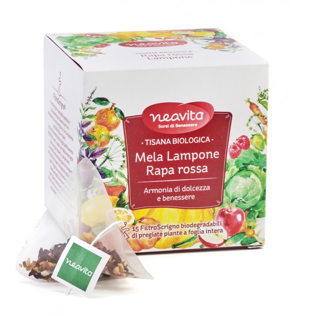 Herbal Products Neavita Filtroscrigno Fruit&veg Mela Lampone Rapa Rossa Bio 15 Filtri 3 G