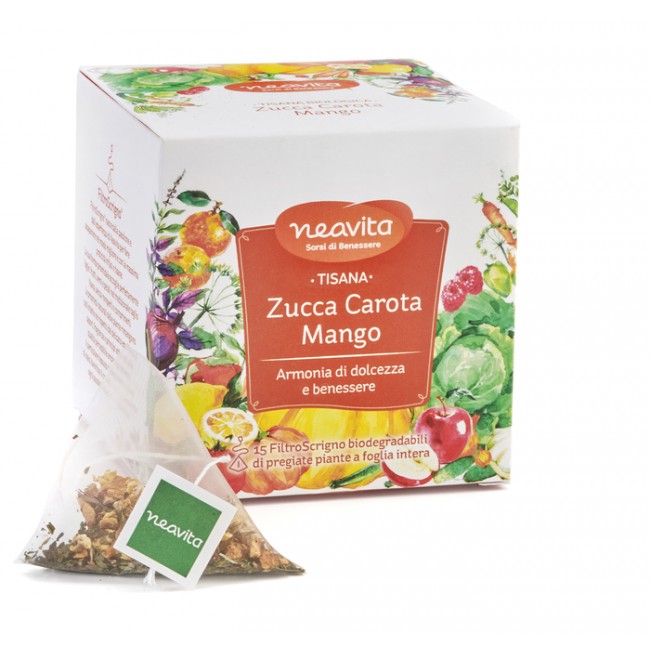 Herbal Products Neavita Filtroscrigno Fruit&veg Zucca Carota Mango 15 Filtri 3 G