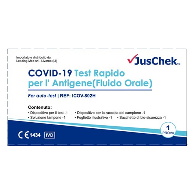 Leading Med Test Antigenico Rapido Covid-19 Juschek Autodiagnostico Determinazione Qualitativa Antigeni Sars-cov-2 In Campioni S