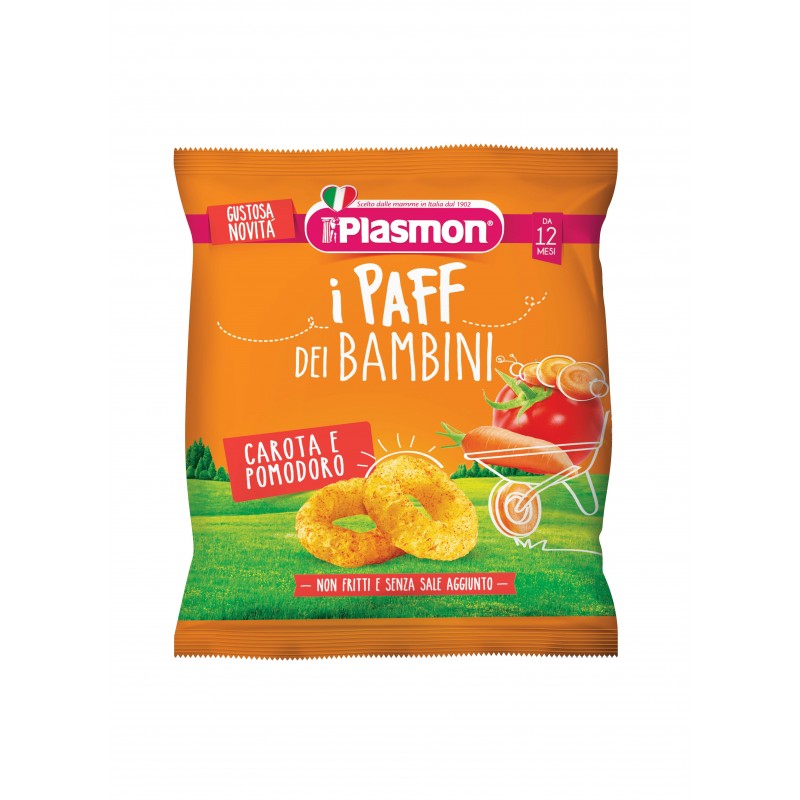 Plasmon Dry Snack Paff Carota Pomodoro 15 G