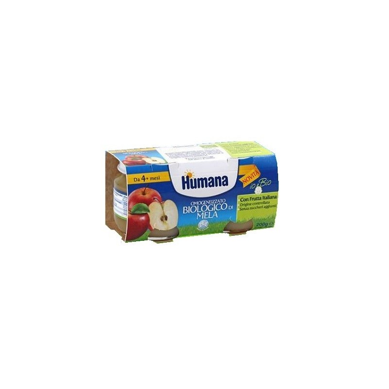 Humana Italia Humana Omogeneizzato Mela Bio 2 Vasetti 100g