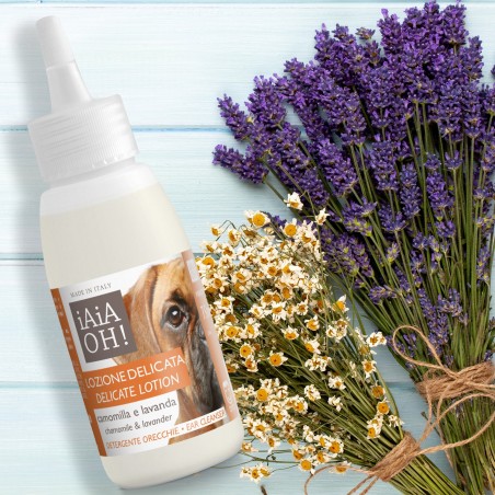 Iaiaoh Cane Lozione Delicata Detergente Naturale Orecchie con Lavanda e Camomilla 75 ml Iaiaoh Cane Lozione Delicata Detergente Naturale Orecchie con Lavanda e Camomilla 75 ml