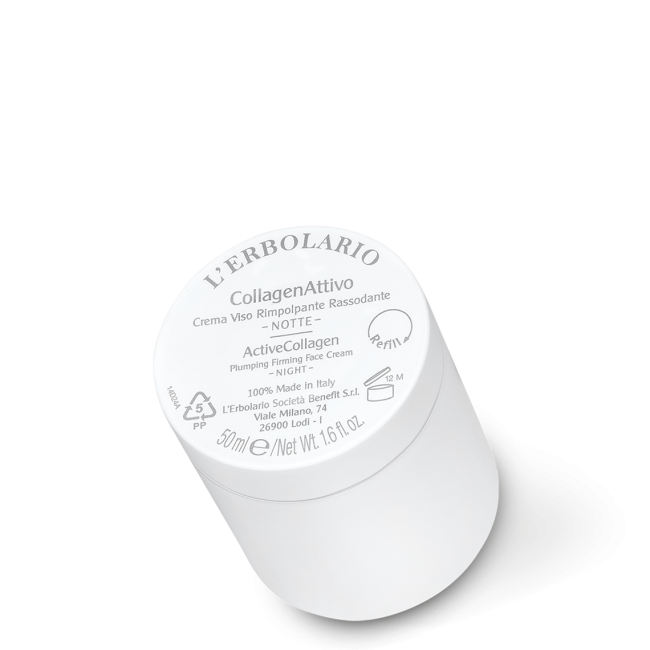 L'Erbolario CollagenAttivo Ricarica Crema Viso Notte Rimpolpante e Rassodante 50 ml