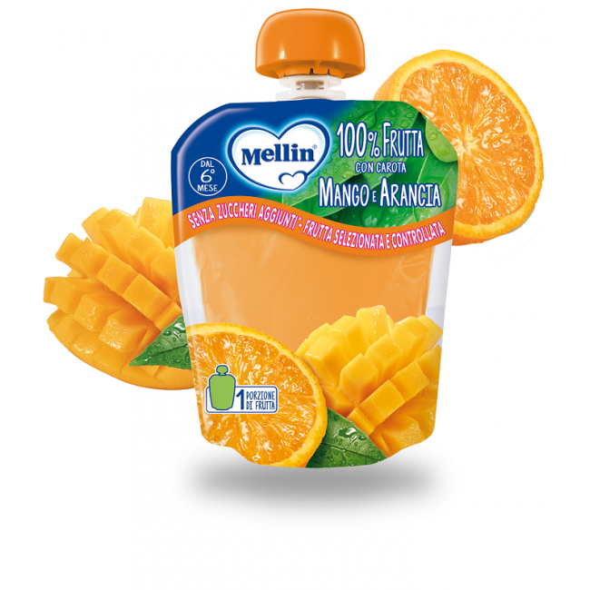 Danone Mellin Pouch Arancia Mango 90 G