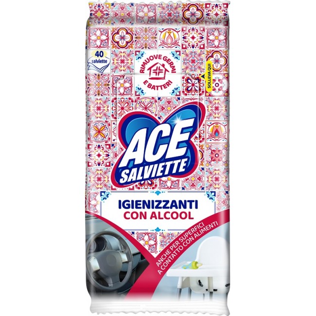 Fater Ace Salviette Igienizzanti Alcool 40 Pezzi