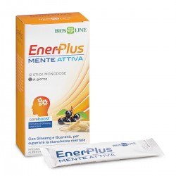 Bios Line Enerplus Mente Attiva Integratore per Energia e Concentrazione 12 Stick Pack