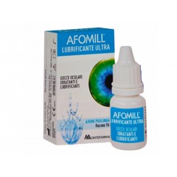 Afomill Lubrificante Ultra ad Azione Prolungata Gocce Oculari Idratanti e Lubrificanti 10 ml