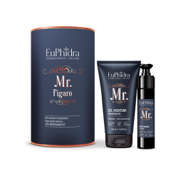 Euphidra Cofanetto Regalo Uomo Antiarrossamento Mr Figaro con Gel Rasatura 150 ml e Dopo Barba Lenitivo 50 ml