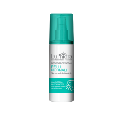 Euphidra Deodorante Spray Senza Sali di Alluminio per Pelli Normali 2 Pezzi da 100 ml