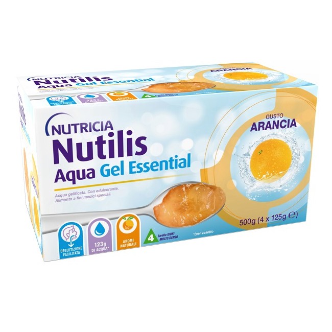 Danone Nutilis Aqua Gel Arancia 4 Pezzi Da 125 G