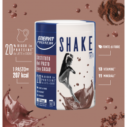 Enervit Protein Shake Cacao Sostituto del Pasto 12 Pasti da 207 kcal Enervit Protein Shake Cacao Sostituto del Pasto 12 Pasti da 207 kcal