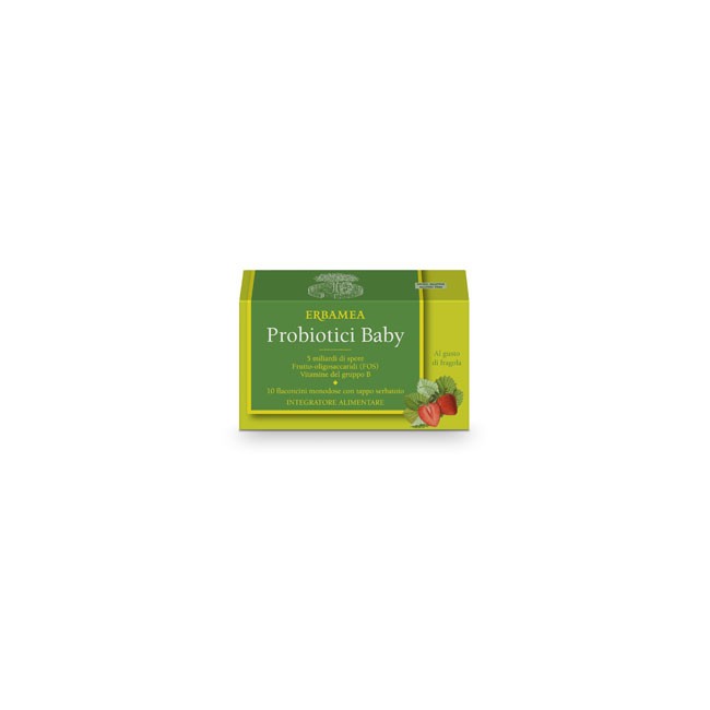 Erbamea Probiotici Baby 10 Miliardi 10 Flaconcini 100 Ml