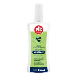 Pic Spray Vegetale Repellente Insetti con Oli Essenziali Essenziali 100 ml Adatto a Bambini a partire da 6 Mesi