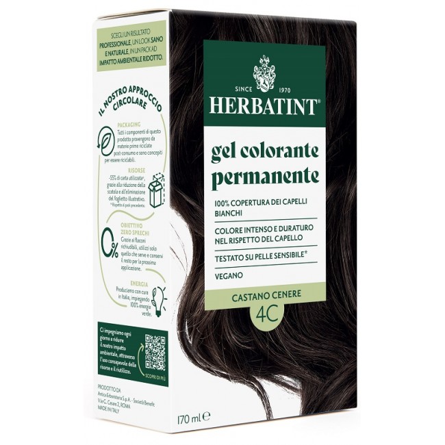Antica Erboristeria Herbatint 4c Castano Cenere 170 Ml