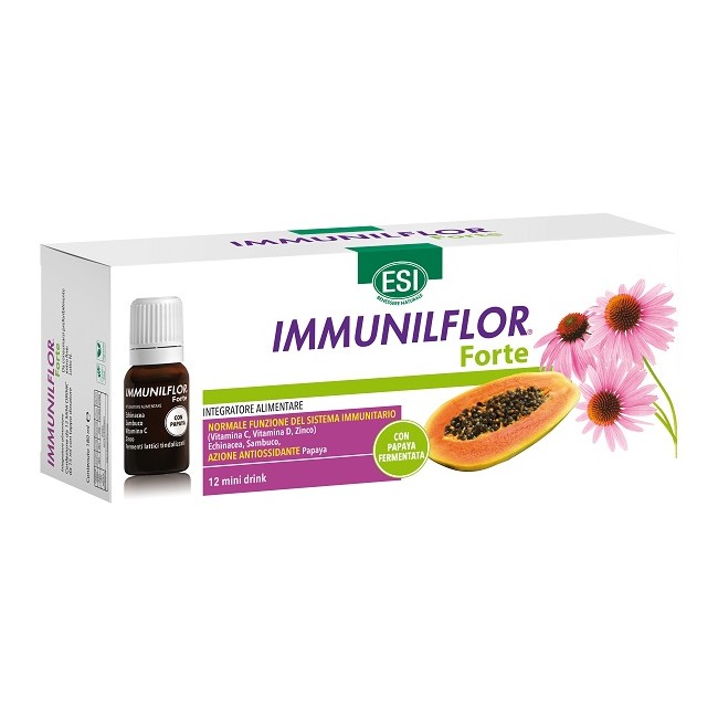 Esi Immunilflor Forte Papaya 12 Flaconcini Mini Drink